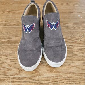 Cuce Washington Capitals  Women's Gray Snap Slip-On Shoes Size 11